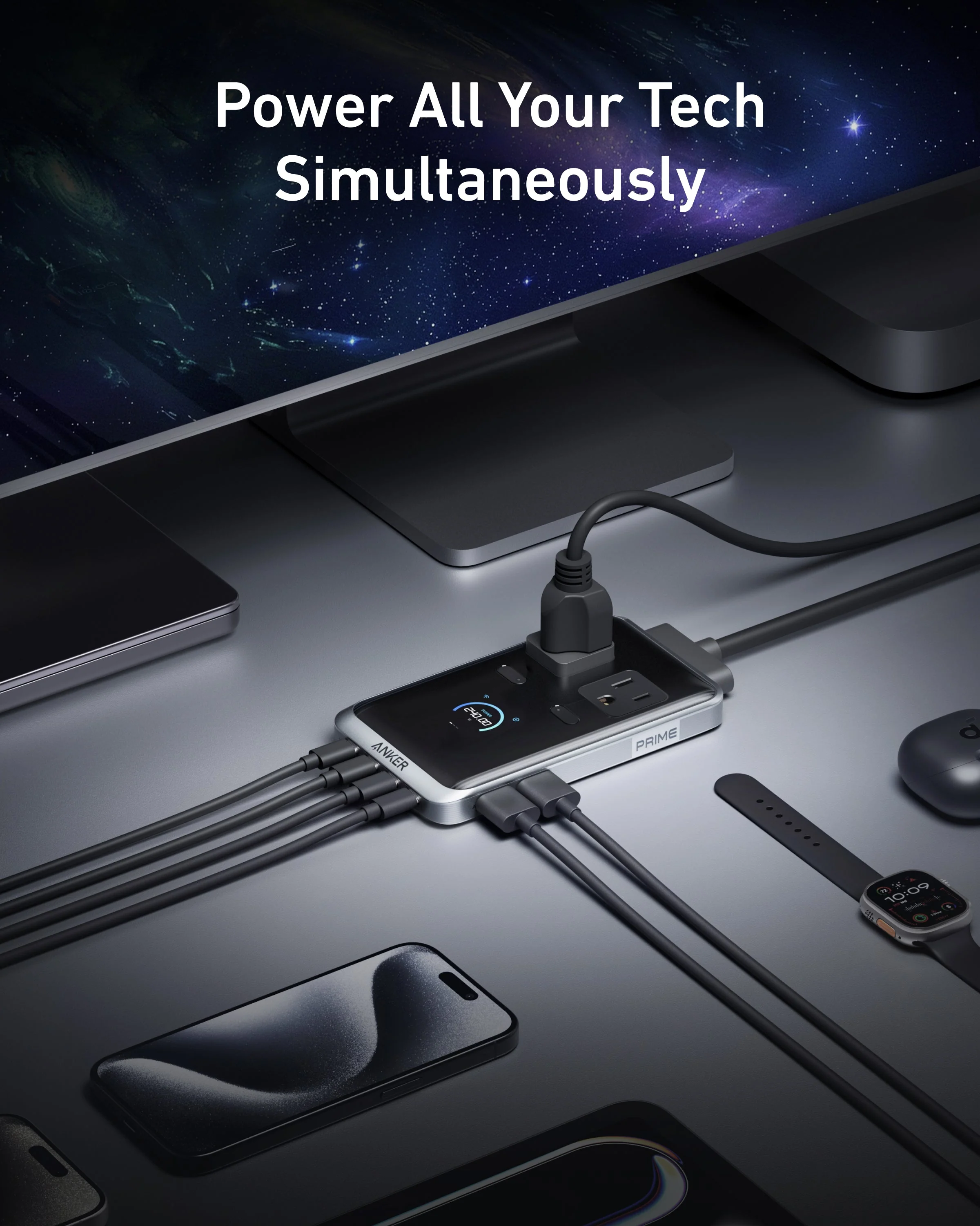 Anker Prime Charging Station (8-in-1, 240W) and USB-C to USB-C Cable (6 ft, 240W ) - Image 4