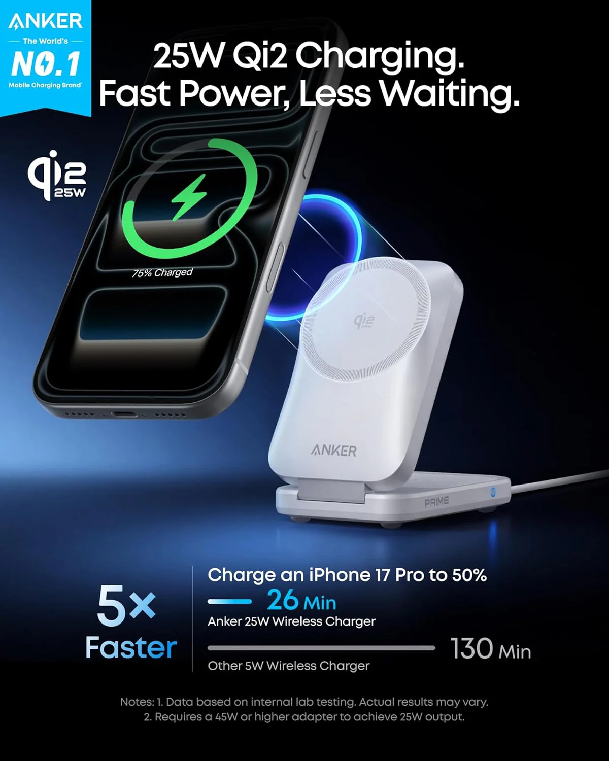 Anker Prime Wireless Charging Station (3-in-1, MagGo, AirCool, Foldable)(BOA) - Image 12