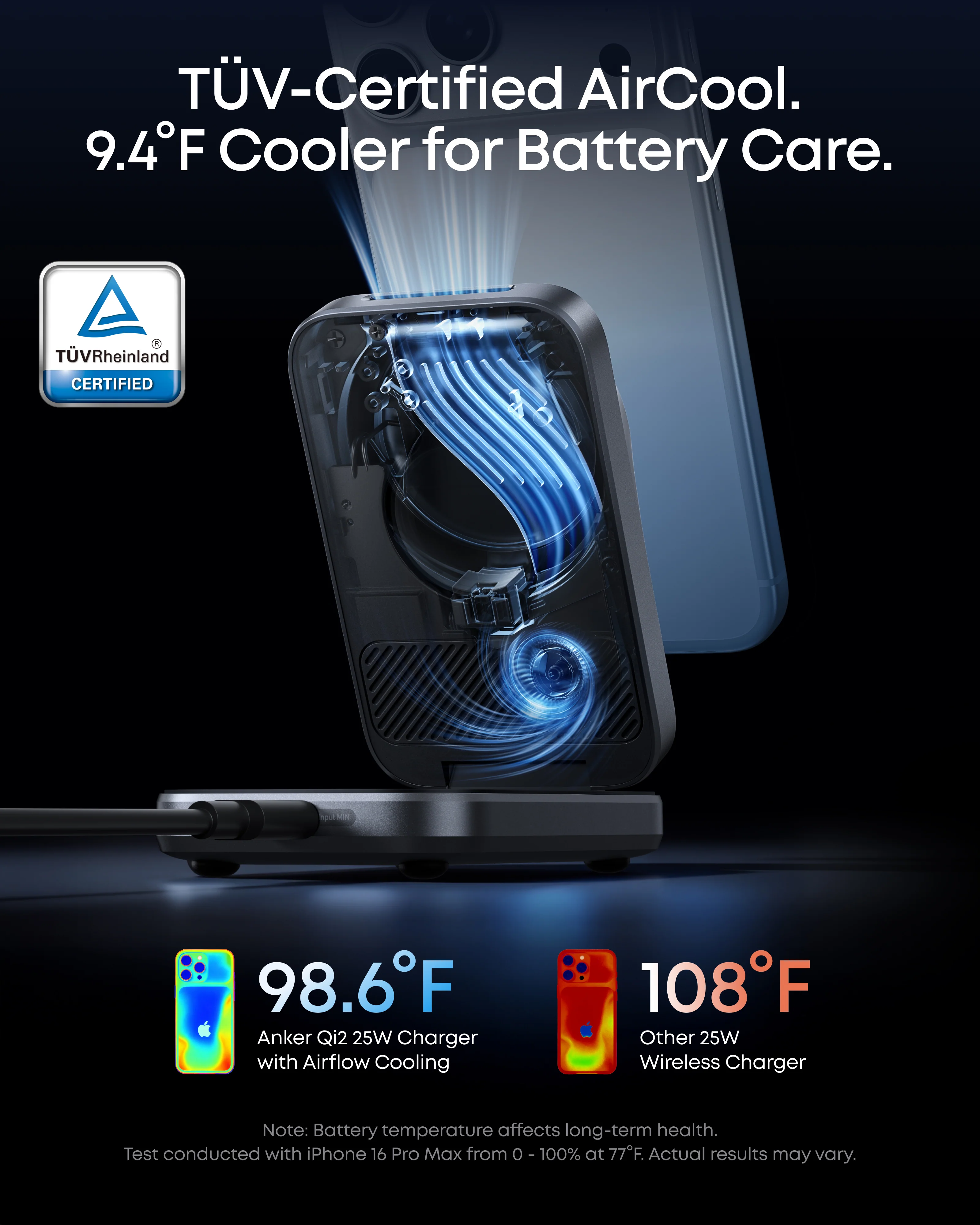 Anker Prime Wireless Charging Station (3-in-1, MagGo, AirCool, Foldable) - Image 4