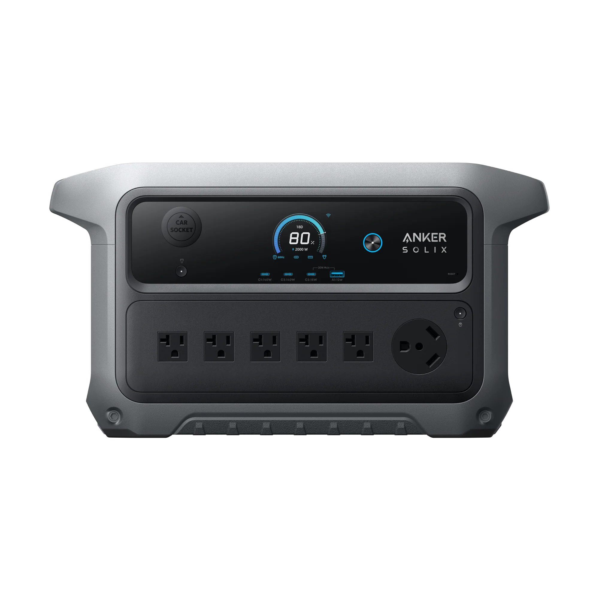 Anker SOLIX C2000 Gen 2 Portable Power Station - 2,048Wh | 2,400W - Image 2