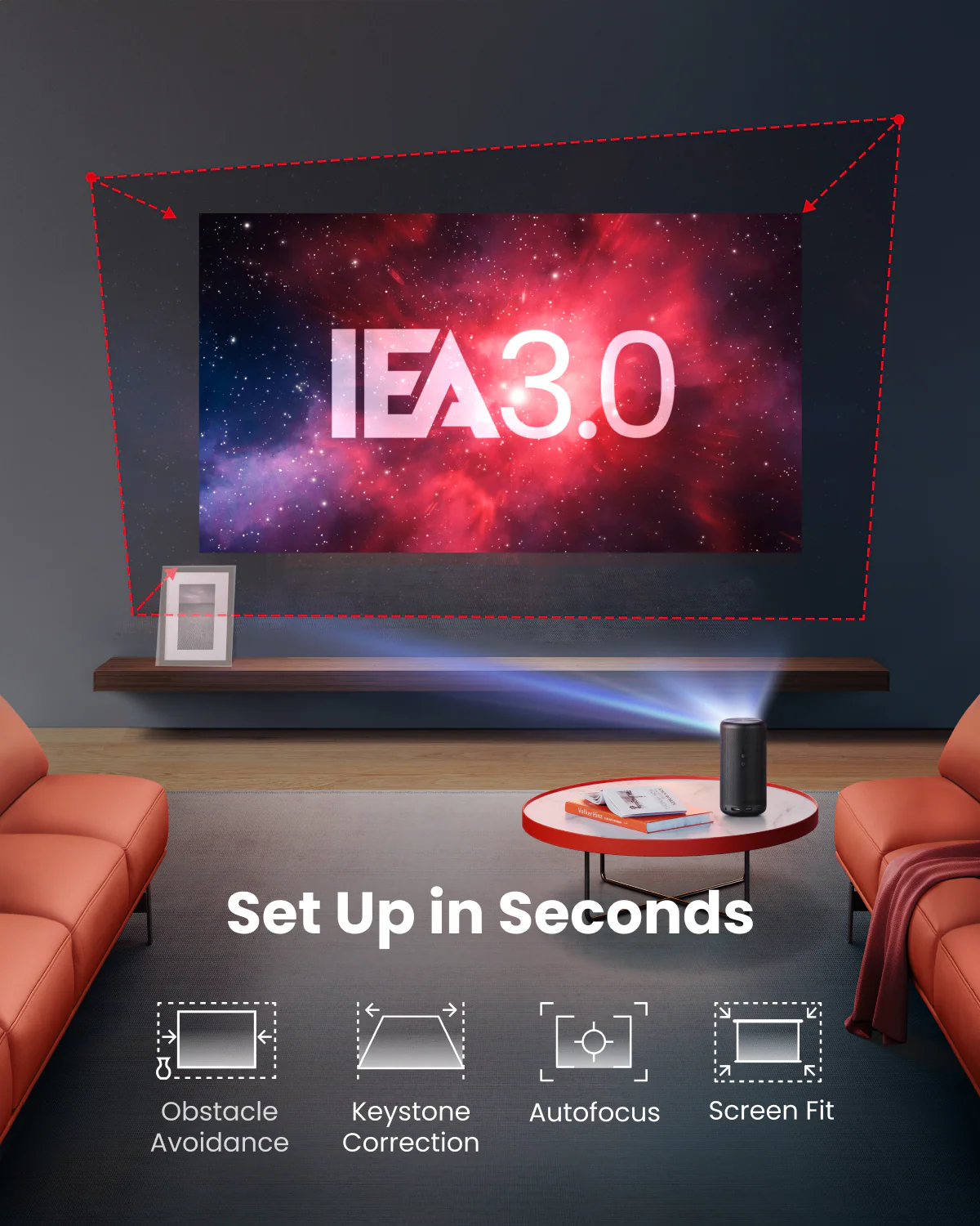 soundcore Nebula Capsule 3 | 1080p Mini Google TV Projector - Image 5