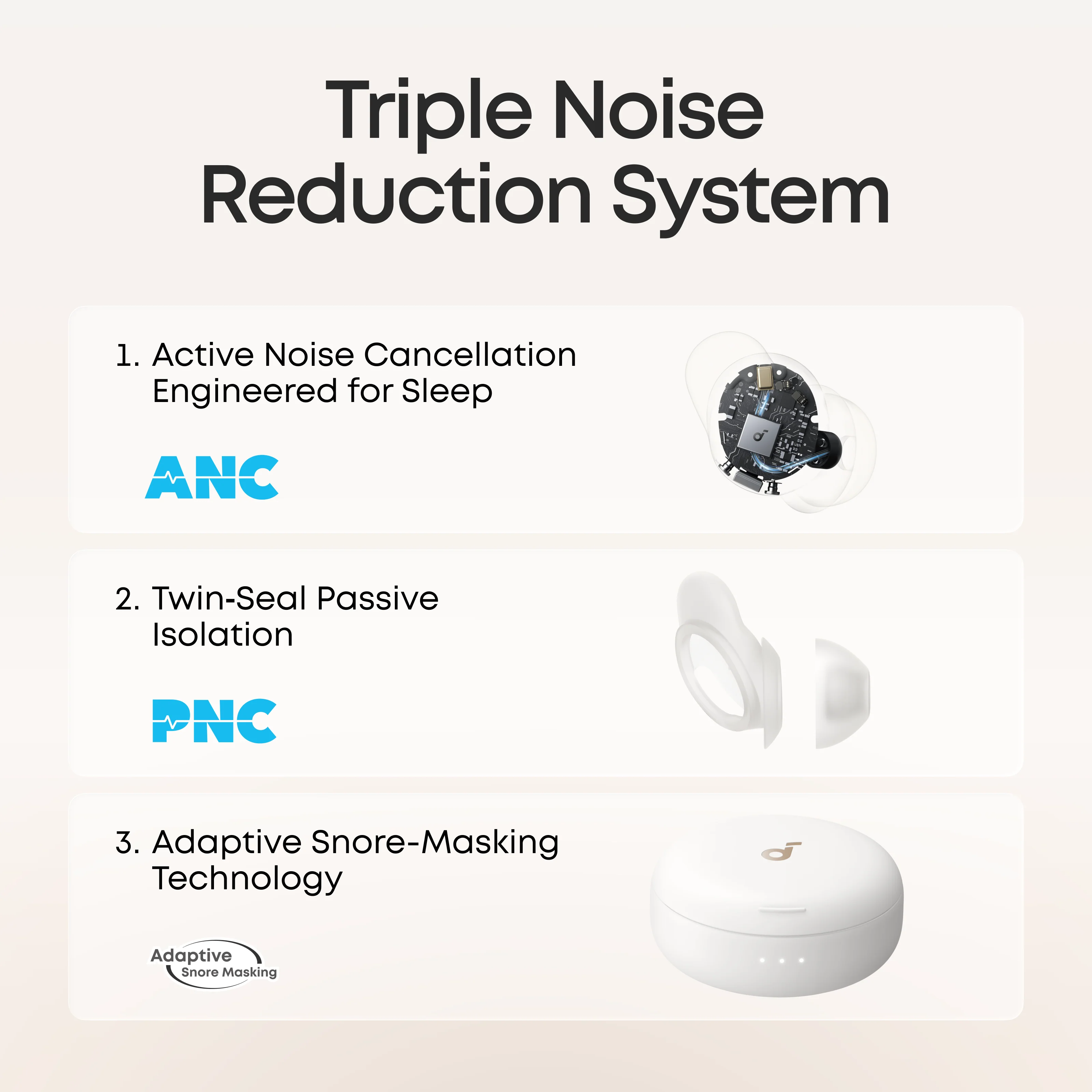soundcore Sleep A30 Special / Sleep A30 | The World's First Sleep Earbuds with a Triple Noise Reduction System - Image 16