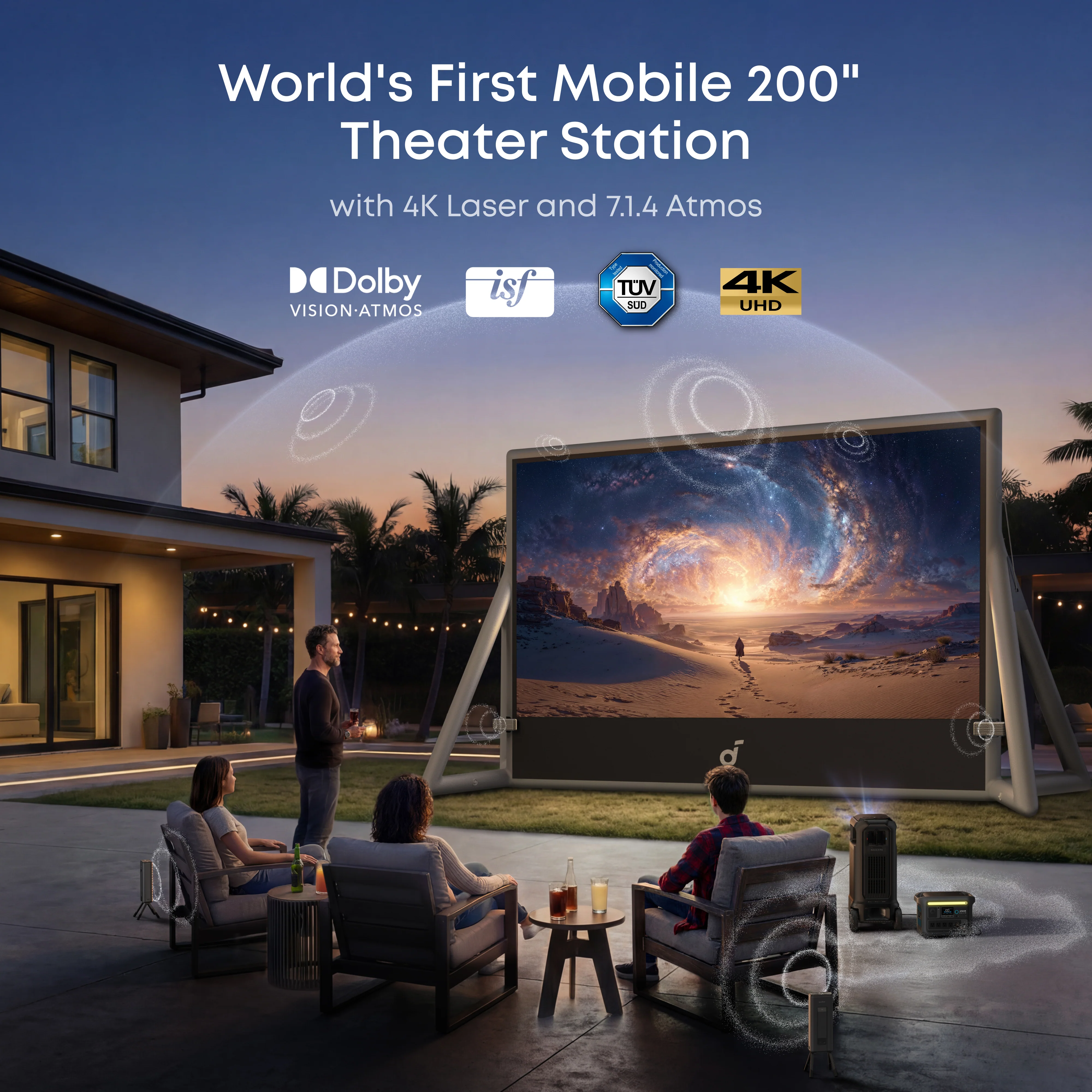 soundcore Nebula X1 Pro 4K Projector | World's First Mobile Theater Station - Image 2