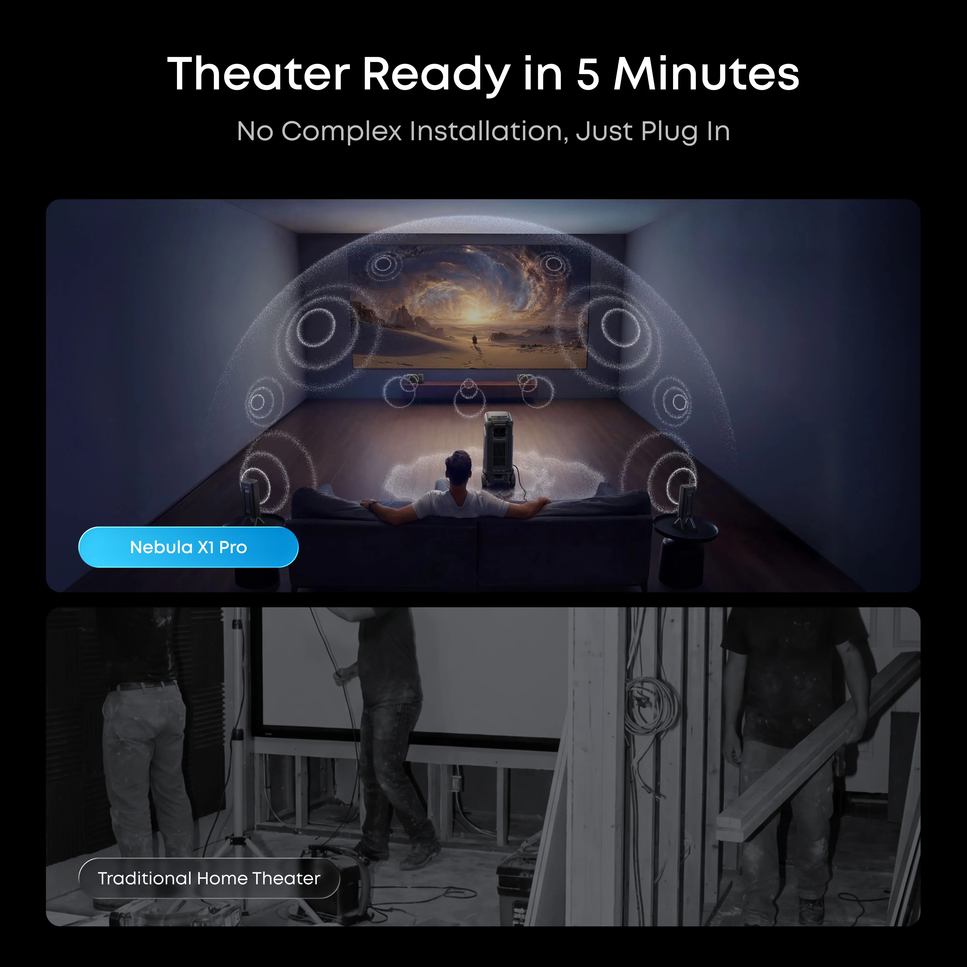 soundcore Nebula X1 Pro 4K Projector | World's First Mobile Theater Station - Image 4