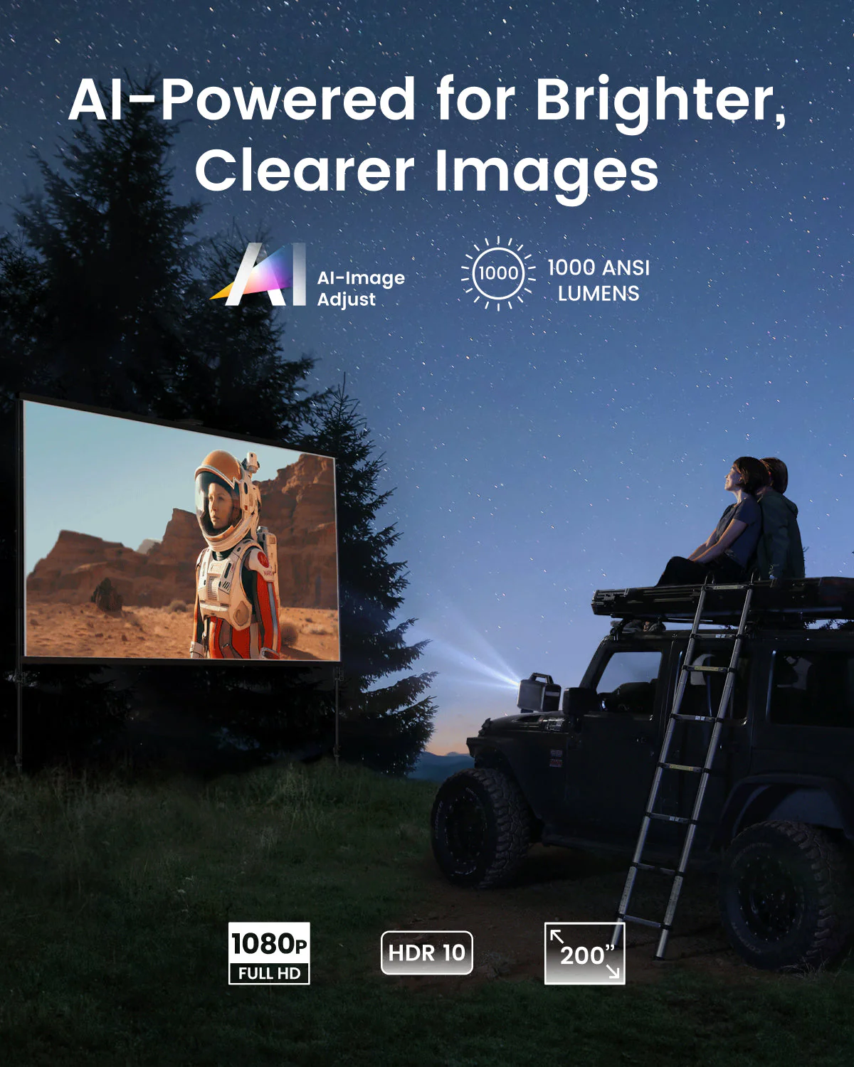 soundcore Nebula Mars 3 | Outdoor Projector with 5H Long Playtime - Image 4