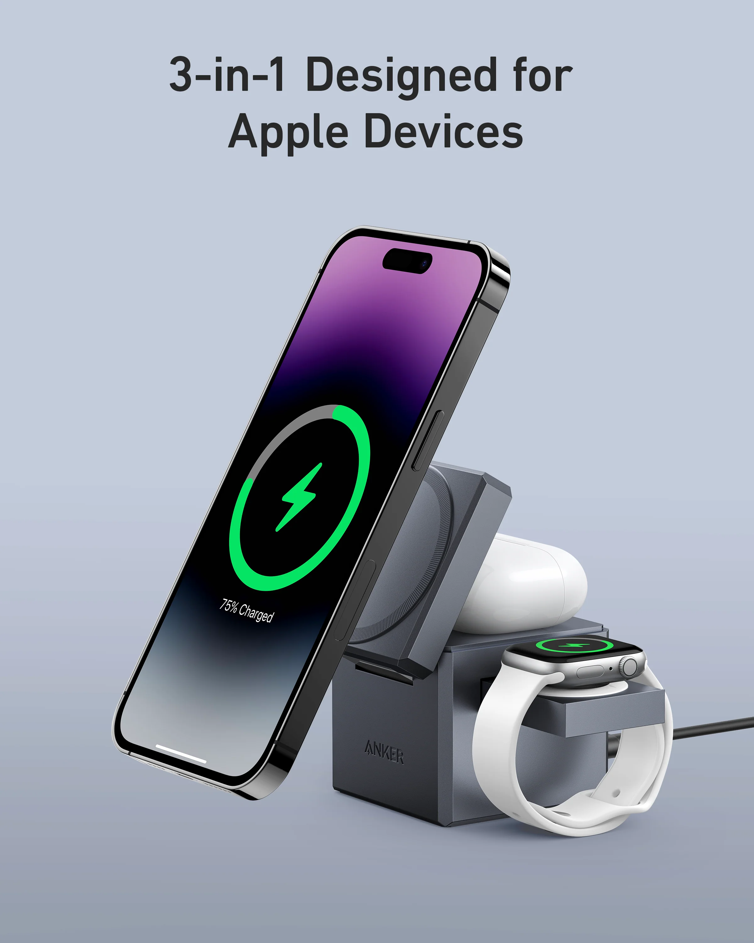 Anker 3-in-1 Cube with Qi2 - Image 3